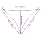 Vela Parasole 160 g/m² Triangolare 4x4x5,8 m in HDPE