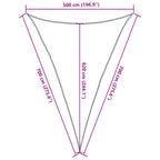 Vela Parasole 160 g/m² Triangolare 5x7x7 m in HDPE