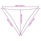 Vela Parasole 160 g/m² Triangolare 5x5x6 m in HDPE