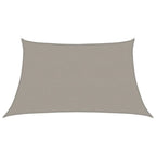Vela Parasole 160 g/m² Trapezio Grigio Chiaro 3/4x2 m in HDPE