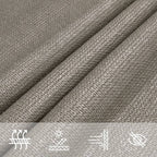 Vela Parasole 160 g/m² Trapezio Grigio Chiaro 3/4x2 m in HDPE
