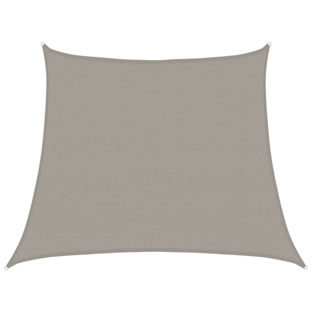 Vela Parasole 160 g/m² Trapezio Grigio Chiaro 3/4x3 m in HDPE