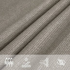 Vela Parasole 160 g/m² Trapezio Grigio Chiaro 4/5x3 m in HDPE