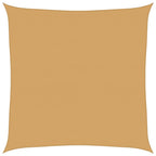 Vela Parasole 160 g/m² Quadrata Sabbia 6x6 m in HDPE