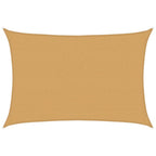 Vela Parasole 160 g/m² Rettangolare Sabbia 2,5x4 m in HDPE