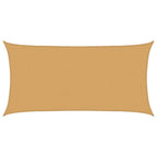 Vela Parasole 160 g/m² Rettangolare Sabbia 2,5x5 m in HDPE