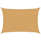 Vela Parasole 160 g/m² Rettangolare Sabbia 3x4,5 m in HDPE