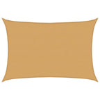 Vela Parasole 160 g/m² Rettangolare Sabbia 5x6 m in HDPE