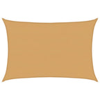 Vela Parasole 160 g/m² Rettangolare Sabbia 5x7 m in HDPE