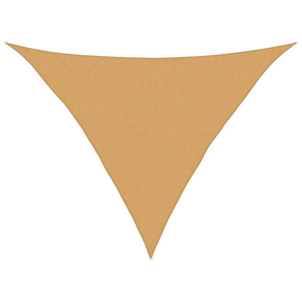 Vela Parasole 160 g/m² Triangolare Sabbia 2,5x2,5x3,5 m in HDPE
