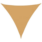 Vela Parasole 160 g/m² Triangolare Sabbia 3x3x3 m in HDPE