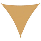 Vela Parasole 160 g/m² Triangolare Sabbia 3,6x3,6x3,6 m in HDPE