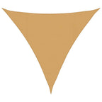 Vela Parasole 160 g/m² Triangolare Sabbia 4x4x4 m in HDPE
