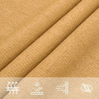 Vela Parasole 160 g/m² Triangolare Sabbia 4x4x4 m in HDPE