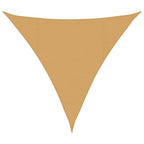 Vela Parasole 160 g/m² Triangolare Sabbia 4,5x4,5x4,5 m in HDPE