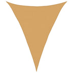 Vela Parasole 160 g/m² Triangolare Sabbia 4x5x5 m in HDPE