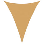 Vela Parasole 160 g/m² Triangolare Sabbia 5x6x6 m in HDPE