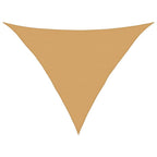 Vela Parasole 160 g/m² Triangolare Sabbia 5x5x6 m in HDPE