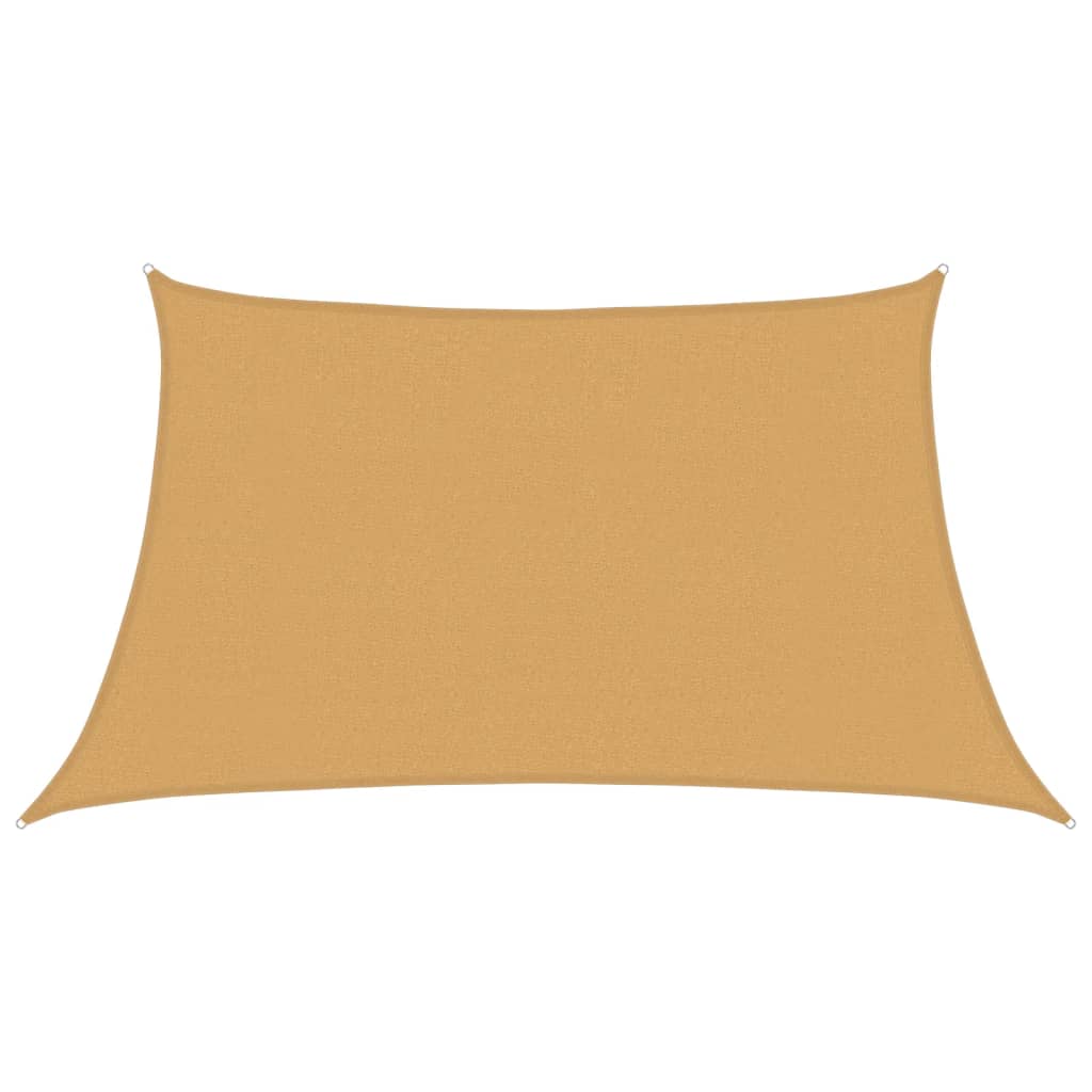 Vela Parasole 160 g/m² Trapezio Grigio Chiaro 3/4x2 m in HDPE