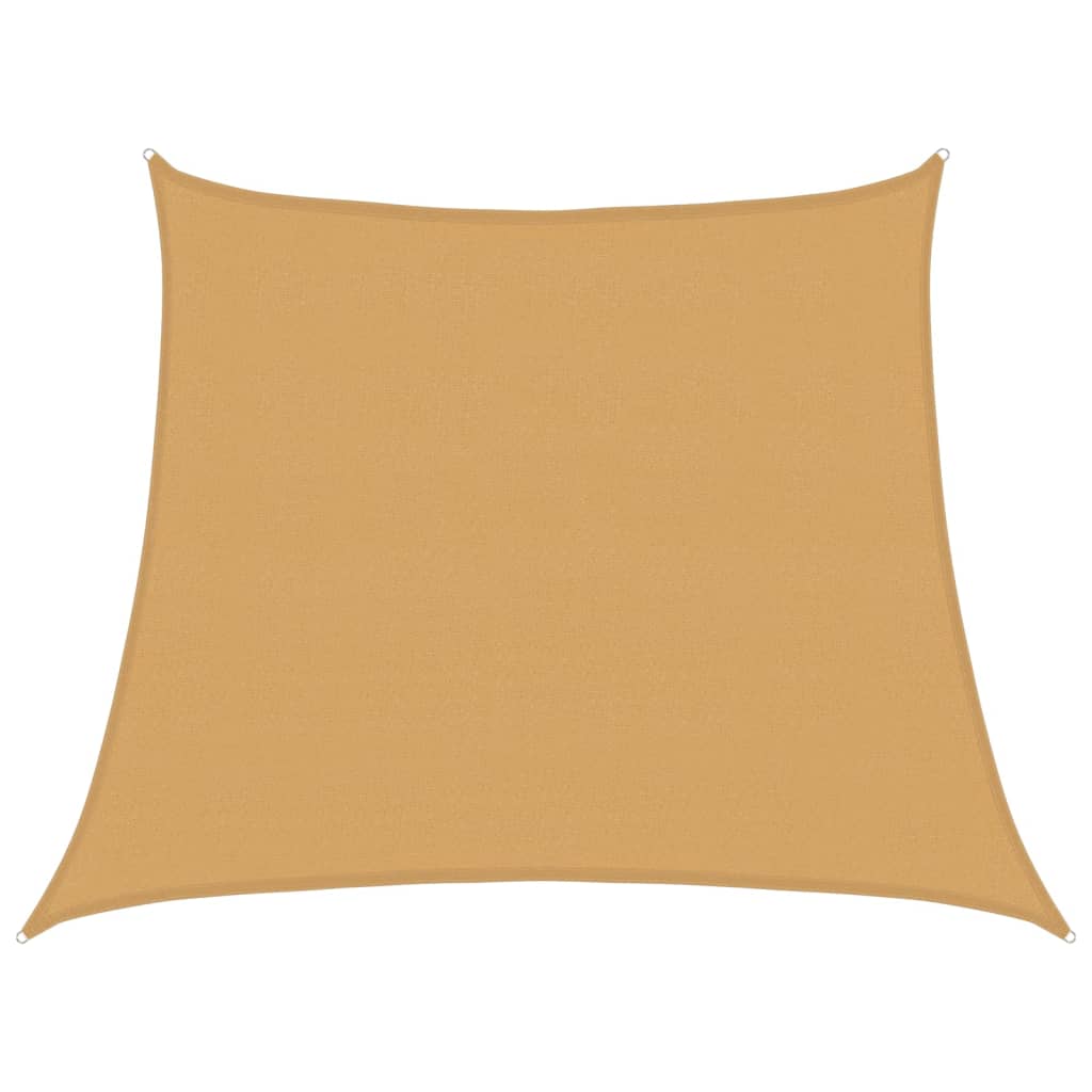Vela Parasole 160 g/m² Trapezio Grigio Chiaro 3/4x3 m in HDPE