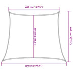 Vela Parasole 160 g/m² Trapezio Grigio Chiaro 4/5x4 m in HDPE