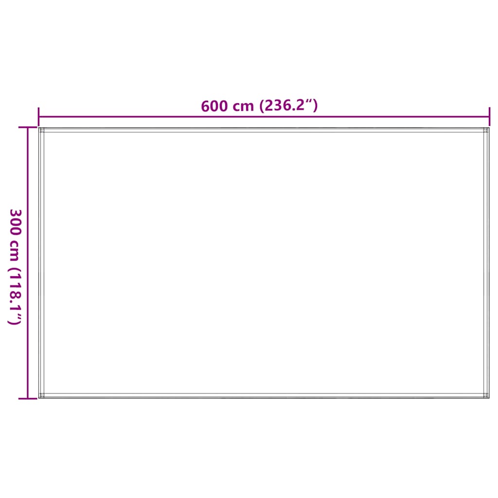 Tappeto da Tenda Verde Chiaro 300x600 cm HDPE