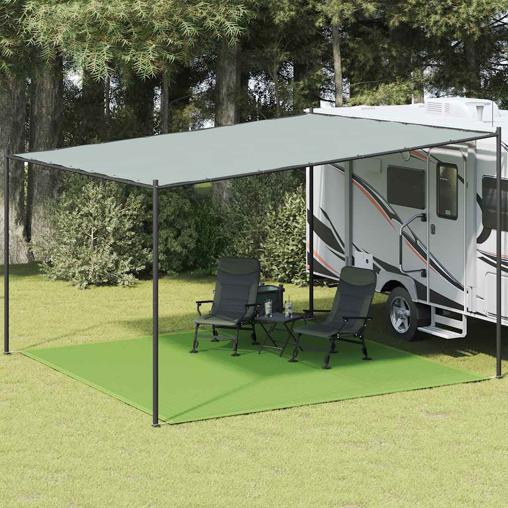 Tappeto da Tenda Verde Chiaro 400x400 cm HDPE