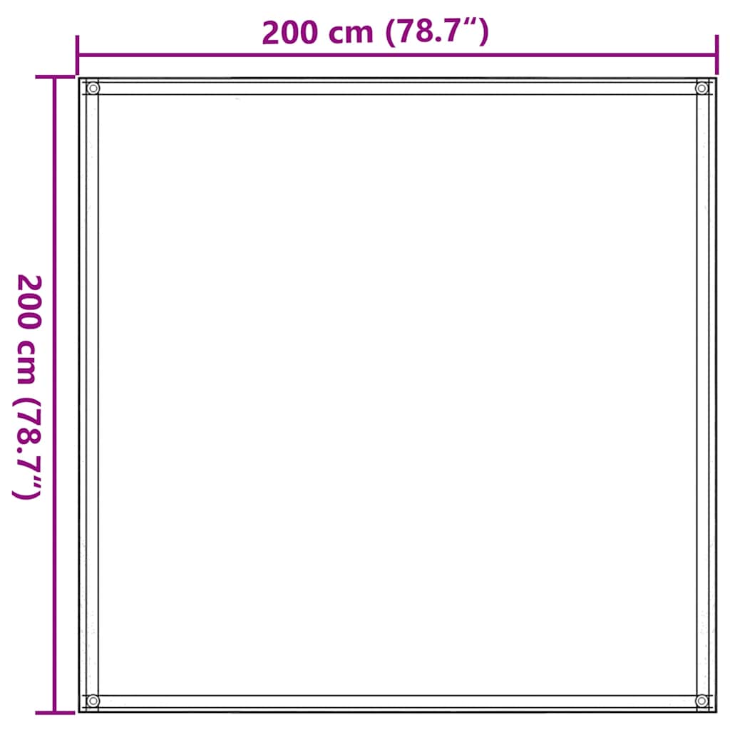 Tappeto da Tenda Sabbia 200x200 cm HDPE