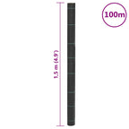 Membrana anti-erbacce nera 1,5x100 m PP