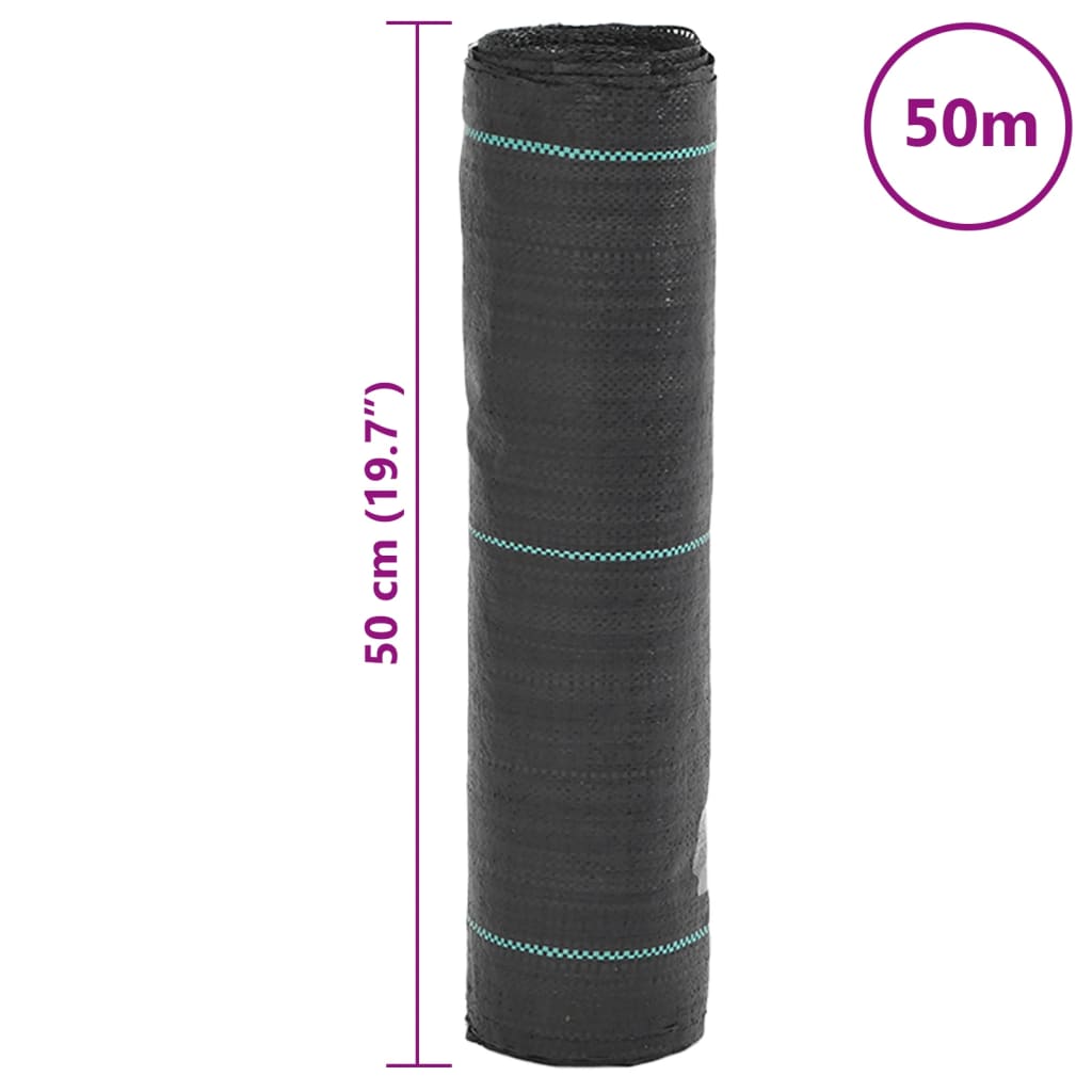 Membrana Antierbacce Nera 0,5x50 m in PP