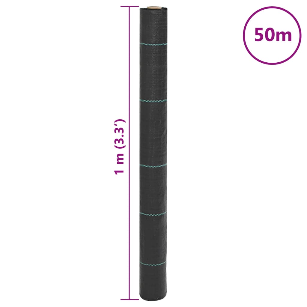 Membrana Antierbacce Nera 1x50 m in PP