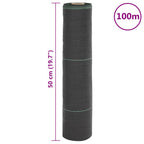 Membrana Antierbacce Nera 0,5x100 m in PP