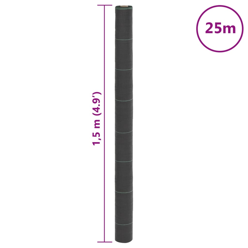 Membrana Antierbacce Nera 1,5x25 m in PP
