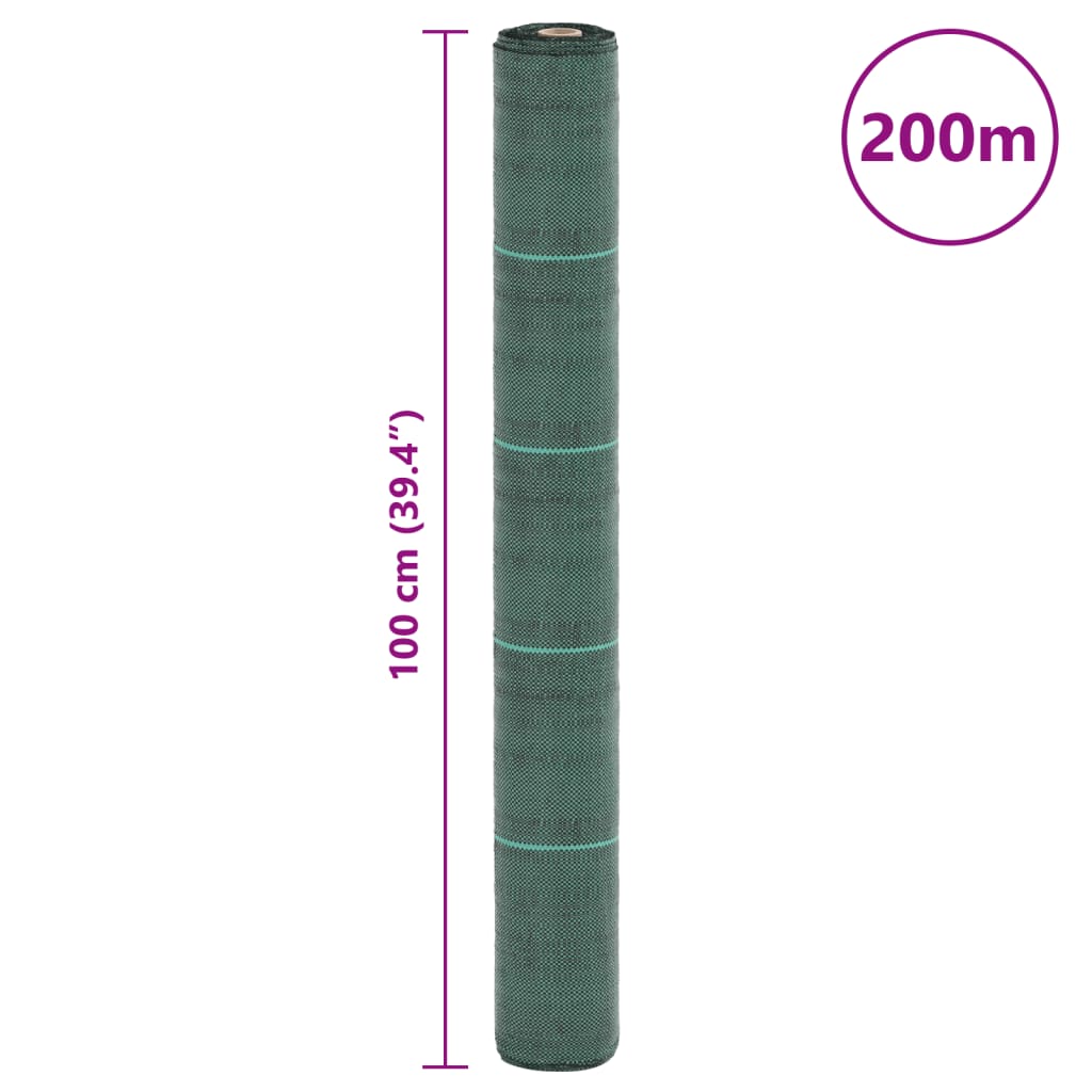 Membrana Antierbacce Verde 1x200 m in PP