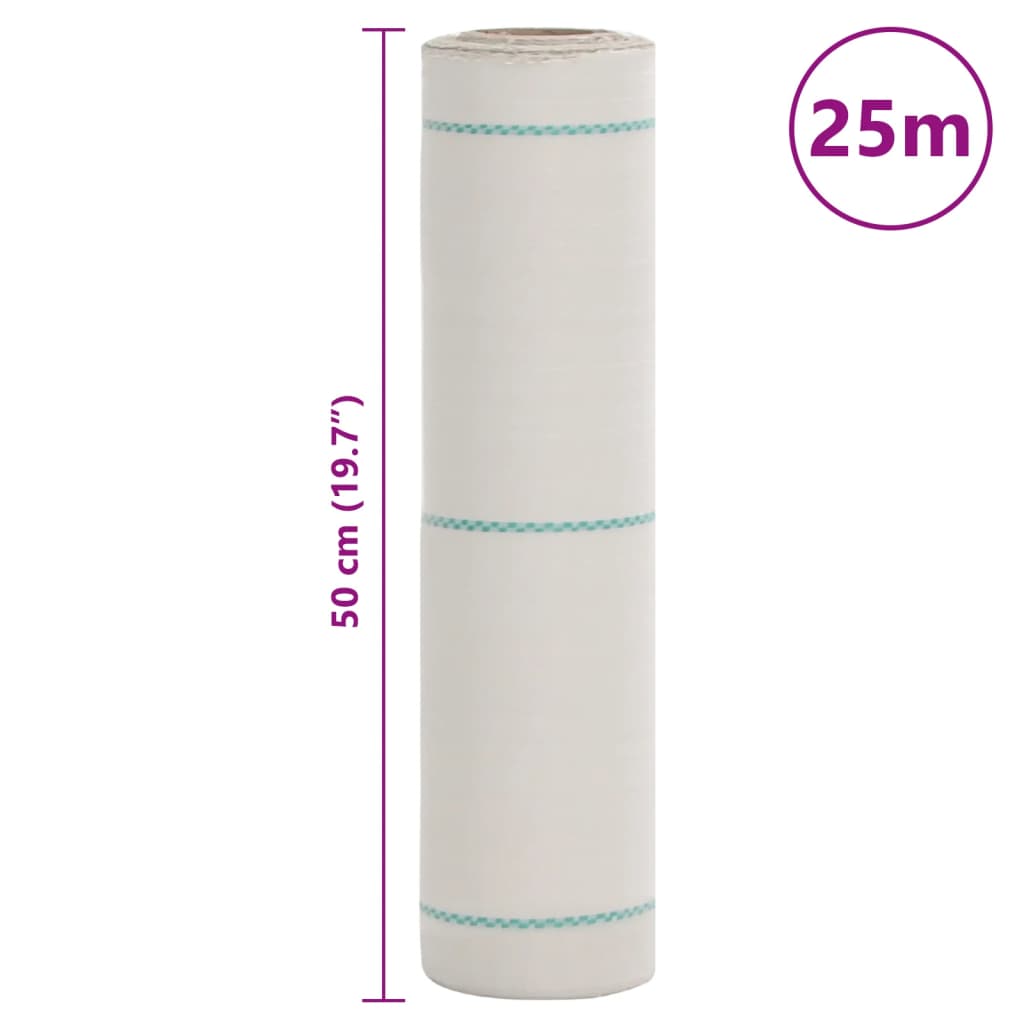 Membrana Antierbacce Bianca 0,5x25 m in PP