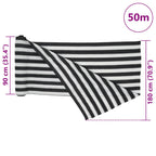 Rete per Privacy Antracite e Bianca 1,8x50 m in HDPE 75 g/m²