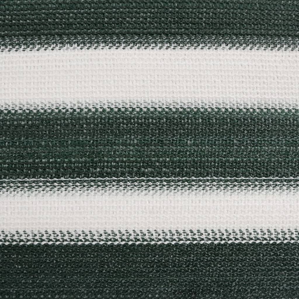 Rete per Privacy Verde e Bianco 1,5x10 m in HDPE 195 g/m²