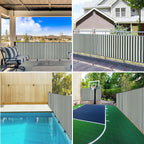 Rete per Privacy Verde e Bianco 2x10 m in HDPE 195 g/m²