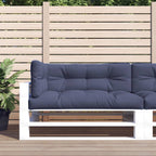 Cuscini per Pallet 3 pz Blu Marino in Tessuto