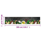 Tappeto da Cucina Lavabile Spezie 60x300 cm Velluto