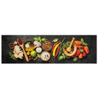 Tappeto da Cucina Lavabile Spezie 45x150 cm Velluto