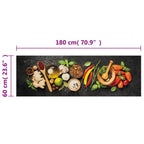 Tappeto da Cucina Lavabile Spezie 60x180 cm Velluto
