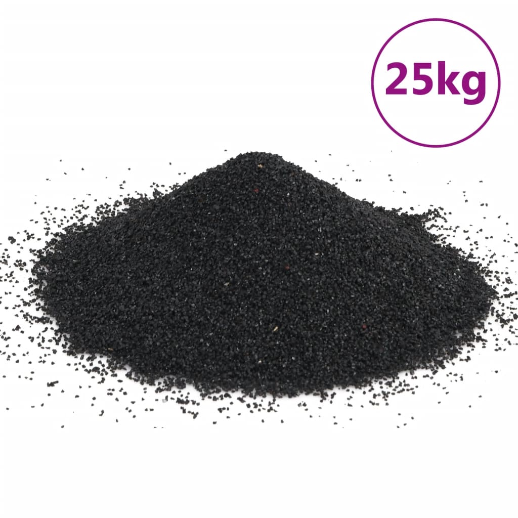 Sabbia per Acquari 25 kg Nera 0,2-2 mm