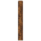 Scarpiera con Specchio a 4 Livelli Rovere Fumo 63x17x134 cm