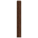 Scarpiera con Specchio a 4 Livelli Rovere Marrone 63x17x134 cm