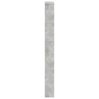 Scarpiera con Specchio a 5 Livelli Grigio Cemento 63x17x169,5cm