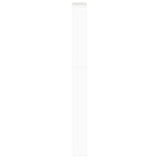 Scarpiera con Specchio a 5 Livelli Bianco Lucido 63x17x169,5 cm