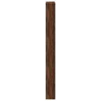 Scarpiera con Specchio a 5 Livelli Rovere Marrone 63x17x169,5cm