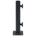Base per Ombrellone per Palo da Ø32/34/38 mm Nero Opaco Acciaio