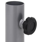 Base per Ombrellone per Palo da Ø32/34/38 mm Argento in Acciaio
